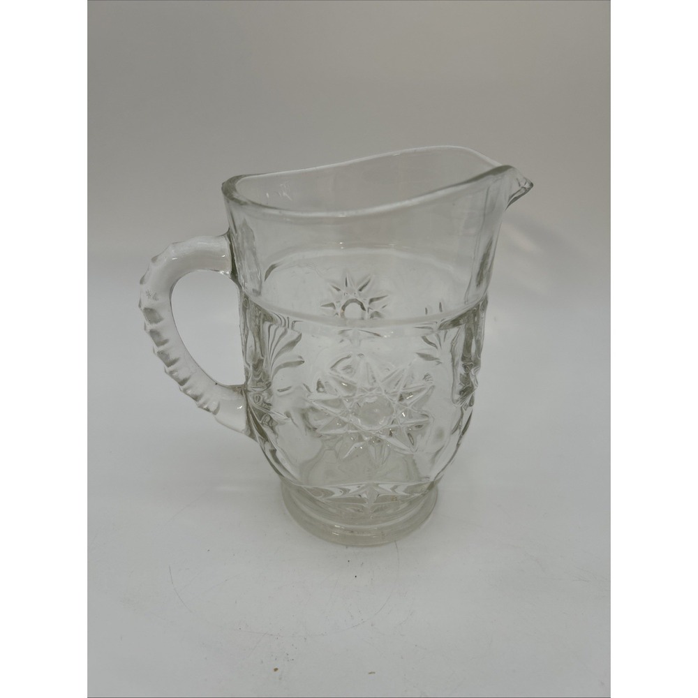 VTG Anchor Hocking EAPG " Star Of David" Pint Or Milk Pitcher